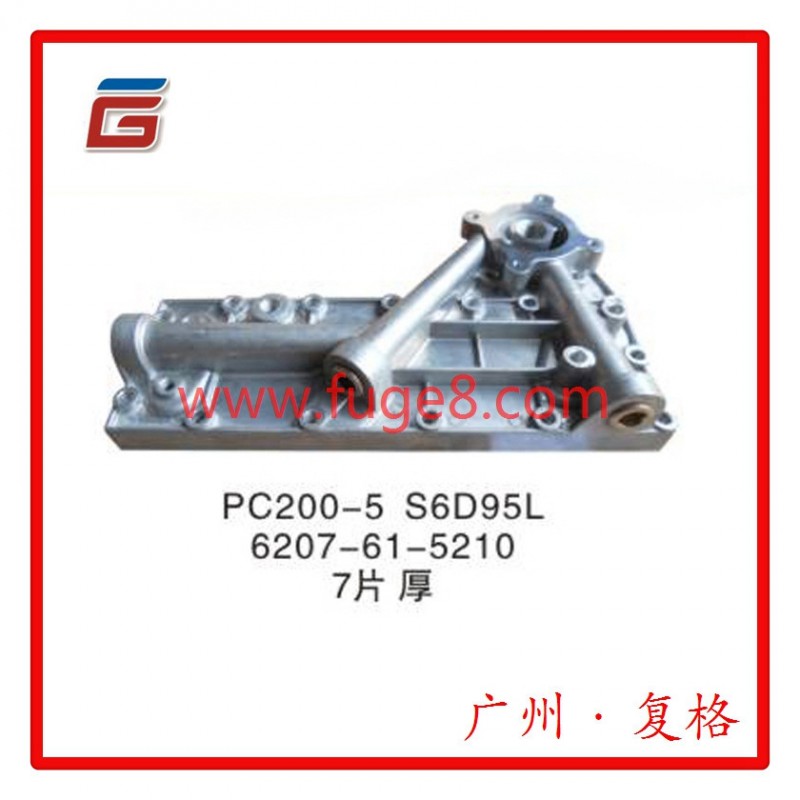 供應PC200-5機油散熱器蓋片厚 適用小松S6D95L 6207-61-52107工廠,批發,進口,代購