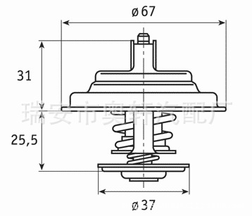 大眾，奧迪，沃爾沃 斯柯達 節溫器，恒溫器069 121 113 A工廠,批發,進口,代購