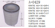 供應挖掘機6114-80-7101P  P52-2451 PA2664 AF1962 空氣濾清器工廠,批發,進口,代購