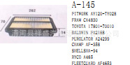 供應豐田17801-70010 CA4830 PA2168 A24299 AF4653空氣濾清器工廠,批發,進口,代購