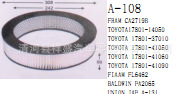 供應豐田17801-41060 17801-41050 17801-37010空氣濾清器工廠,批發,進口,代購