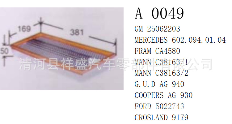 廠傢供應奔馳6020940104 C38163/1 25062203 AG940空氣濾清器工廠,批發,進口,代購