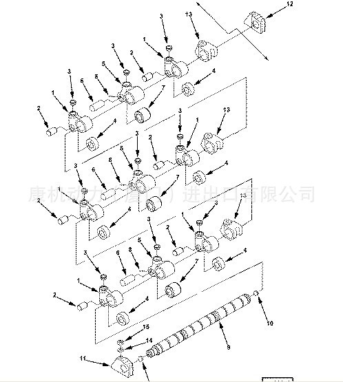 康明斯發電機組M11凸輪軸動件軸支架3064583工廠,批發,進口,代購