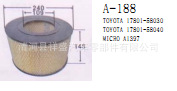 供應豐田汽車17801-58030 17801-58040 A1397空氣濾清器工廠,批發,進口,代購