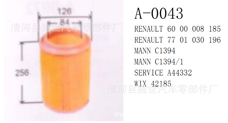 廠傢直銷C1394/1 6000008185 7701030196 A44332 42185空氣濾清器工廠,批發,進口,代購