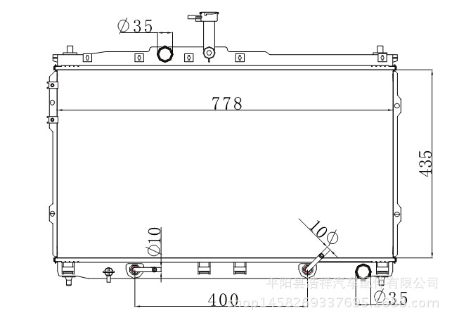 現代 H100/STAREX 08-  汽車散熱器 MT OEM 25310-4H100工廠,批發,進口,代購