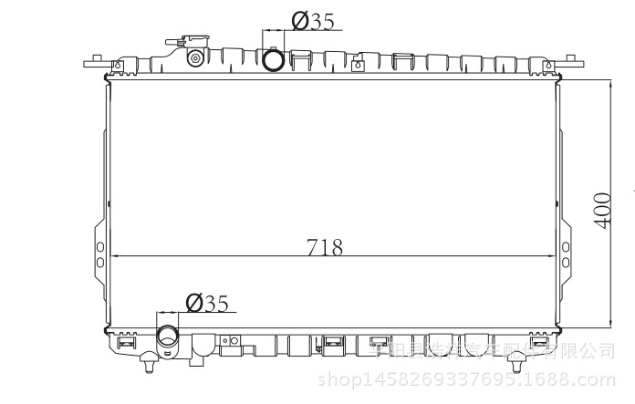 現代索納塔SONATA 98- 汽車散熱器 MT OEM 25310-38001工廠,批發,進口,代購