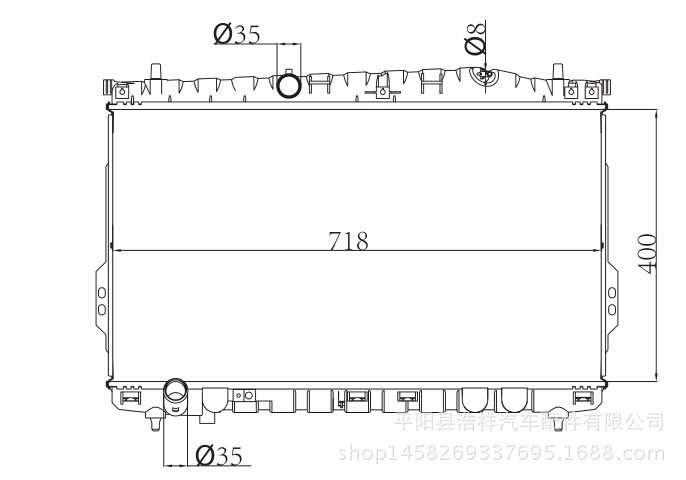 現代特傑TRAJET 2.0 99-  汽車散熱器 MT OEM 25310-3A000工廠,批發,進口,代購