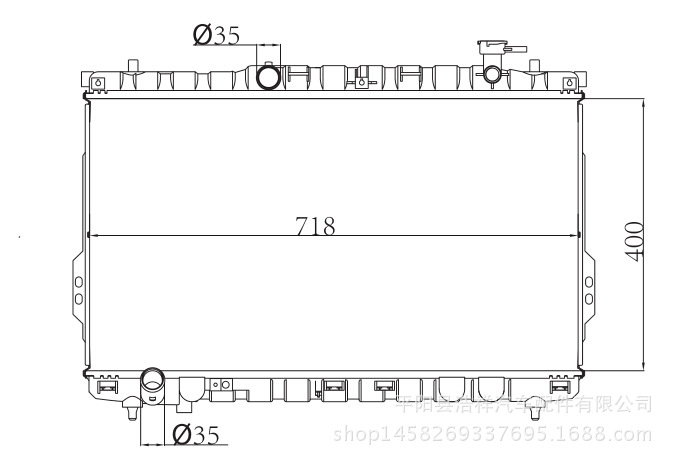 現代聖達菲SANTAFE 00- 汽車散熱器 MT OEM 25310-26000工廠,批發,進口,代購