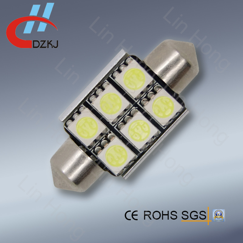 CANBUS 36MM 6SMD 5050無極解碼閱讀燈牌照燈工廠,批發,進口,代購