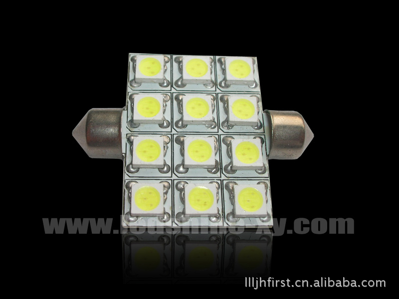 量多優惠 led汽車牌照燈 LED Car Lamp (Festoon-12SMD 5050)工廠,批發,進口,代購