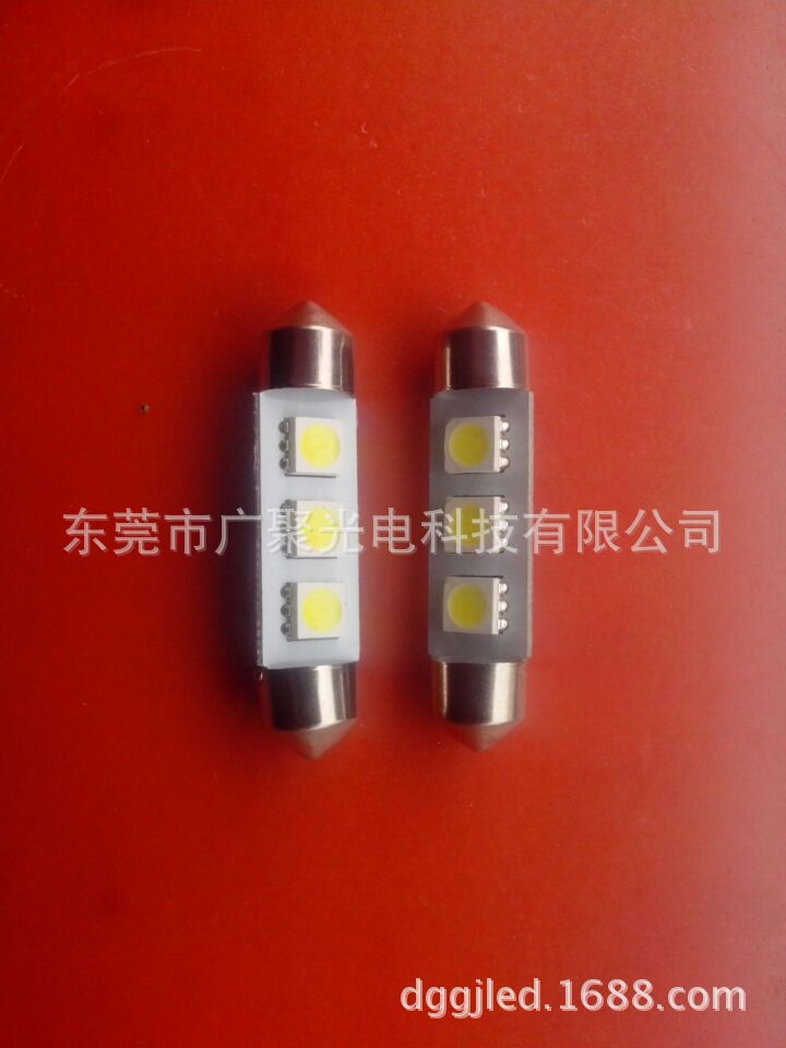 LED汽車燈高品質低價銷售 41MM-3SMD-5050雙尖車燈批發・進口・工廠・代買・代購