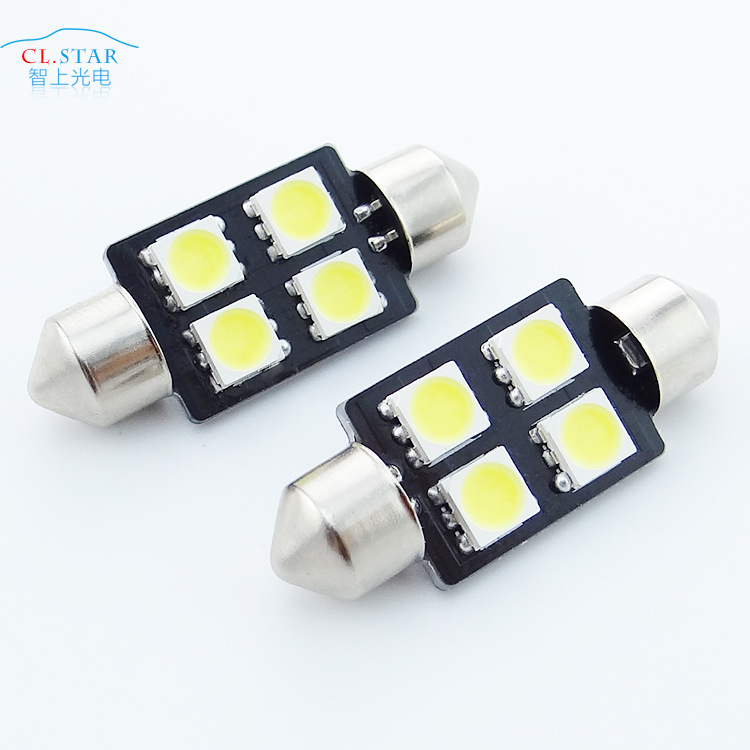 廠傢直銷雙尖閱讀燈36mm-4SMD-5050 LED車頂燈牌照燈閱讀燈工廠,批發,進口,代購