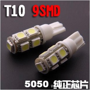 T10-9SMD-5050 示寬燈/閱讀燈/  T10 9燈 5050燈珠工廠,批發,進口,代購