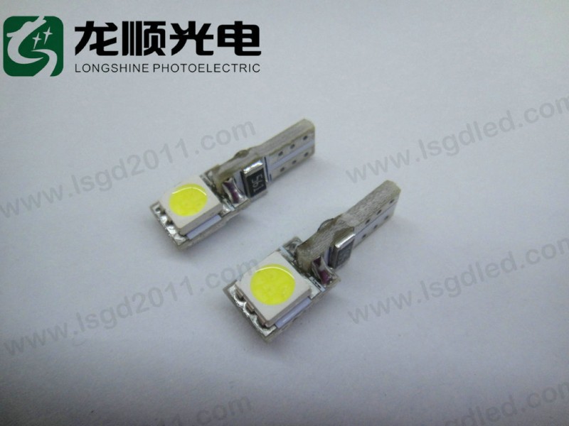 【廠傢直銷】汽車LED指示車燈T5-2SMD-5050工廠,批發,進口,代購