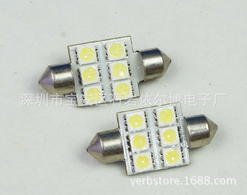 F36 雙尖燈 5050車牌照燈 LED auto light工廠,批發,進口,代購