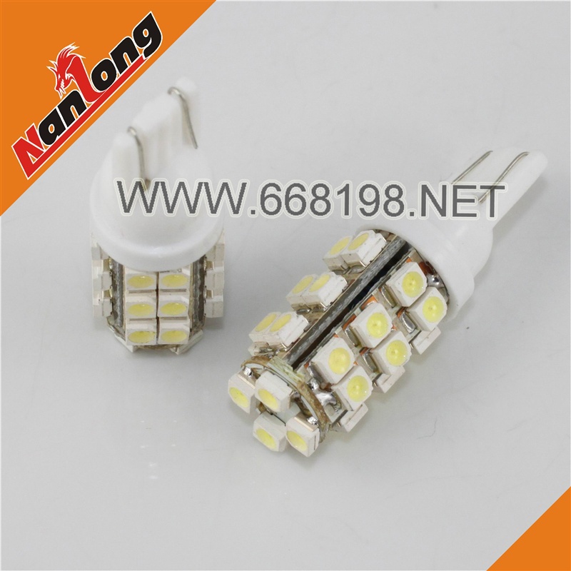 汽車LED高亮T10示寬燈 夜行/閱讀燈 小燈泡 28SMD 3528LED W5W工廠,批發,進口,代購