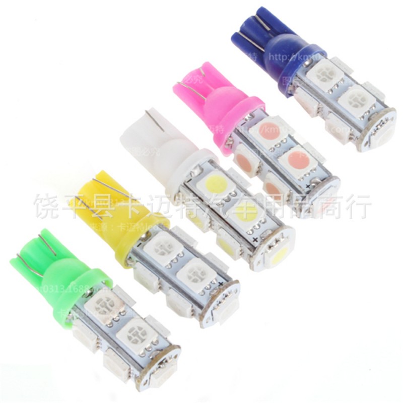 工廠直銷 汽車LED燈 T10 W5W 示寬燈機表燈 T10 5050 9SMD 9燈工廠,批發,進口,代購