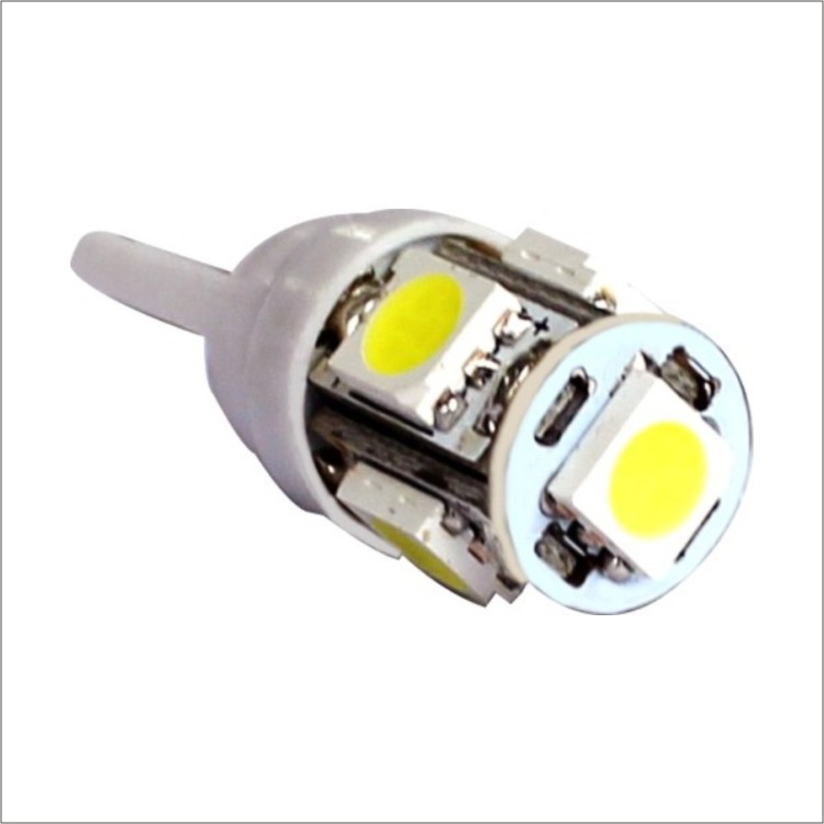 廠傢直銷 汽車車燈LEDT10 5050 5SMD示寬燈 機表燈 閱讀燈 牌照燈工廠,批發,進口,代購