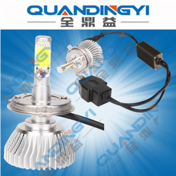 廠傢直供 進口CREE 大功率40W H4 高流明 2500LM 汽車LED前大燈工廠,批發,進口,代購