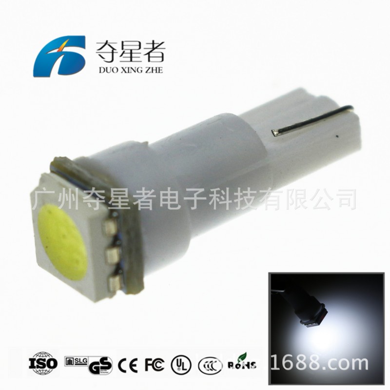 工廠直銷 汽車LED機表燈 T5 5050 1SMD LED指示燈 T5機表燈 12V工廠,批發,進口,代購