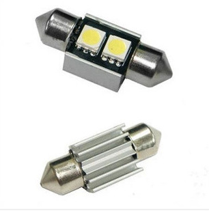 汽車led改裝專用閱讀燈canbus解碼雙尖帶解碼散熱31mm-2SMD 高亮工廠,批發,進口,代購