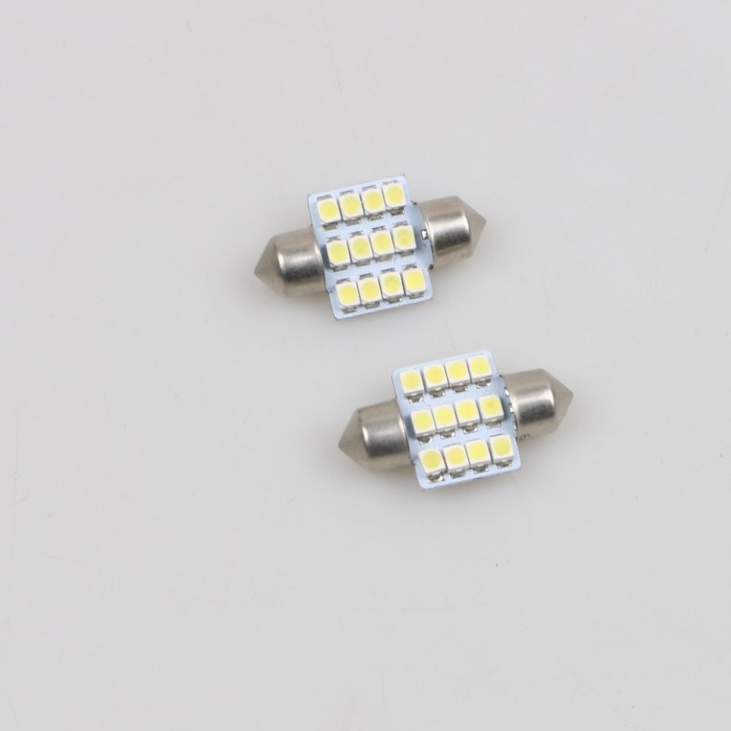 廠傢直銷LED 12V 3528 1210 12SMD 雙尖閱讀燈 車頂燈 後備箱燈工廠,批發,進口,代購