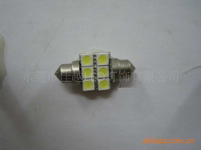 供應全系列LED汽車燈·汽車配件圖-雙尖-5050-6SMD-31MM超高亮工廠,批發,進口,代購