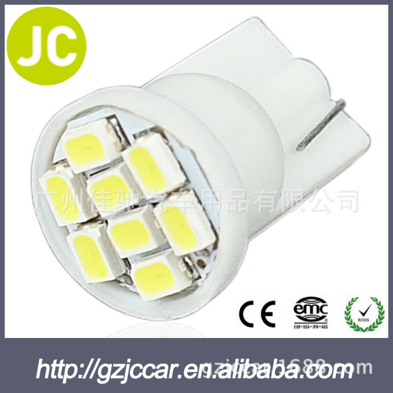 佳馳廠傢直銷車燈新款LED燈泡 T10 3020 8SMD t10LED機表燈小燈泡工廠,批發,進口,代購