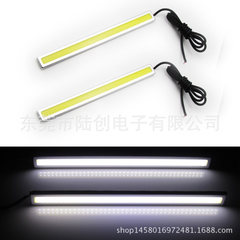 6000K白色12V LED日間燈DRL汽車霧天行車燈 COB  14CM 17CM工廠,批發,進口,代購