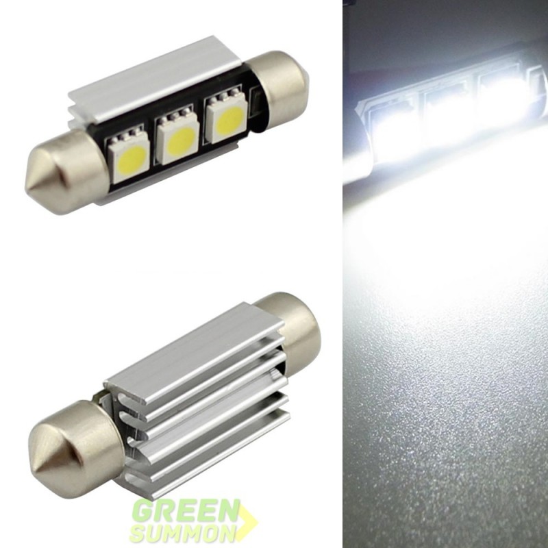 廠傢直銷LED汽車燈39mm 3SMD 5050 LED CANBUS 正白/暖白工廠,批發,進口,代購