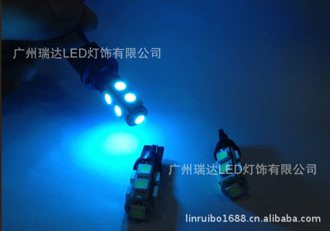 T10-5050-9燈冰藍色 LED示寬燈 拍照燈 門邊燈工廠,批發,進口,代購