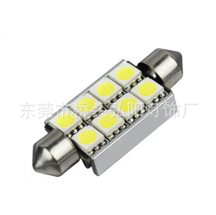 弘陽供應42MM   5050  8SMD 高亮解碼汽車閱讀燈 LED車頂燈工廠,批發,進口,代購