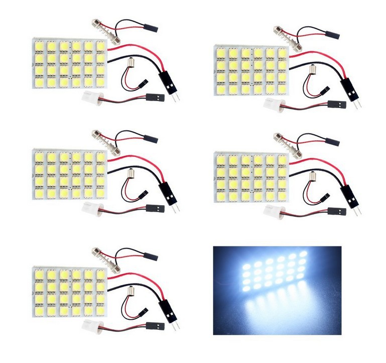 高亮度24led汽車閱讀燈 車頂燈 房燈LED 車內照明燈 冰藍內飾燈工廠,批發,進口,代購