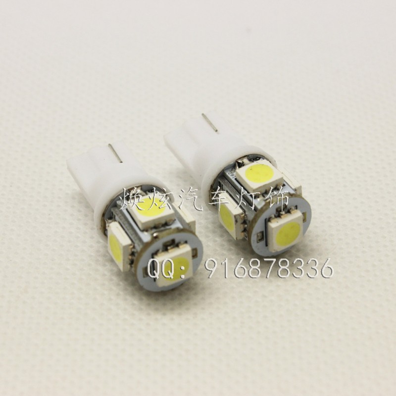 T10 5SMD 5頭示寬燈/機表燈/閱讀燈/牌照燈 w5w 5smd工廠,批發,進口,代購