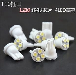 超亮1210 4LED汽車示寬燈 牌照燈 插泡小燈 T10-1210-4LED工廠,批發,進口,代購