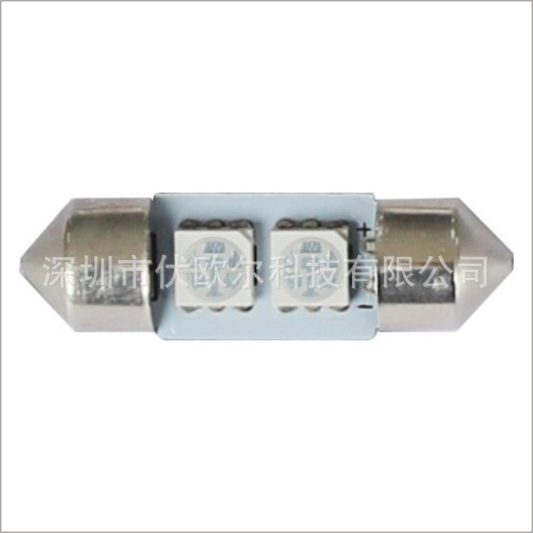 廠傢直銷 LEDT10 5050SMD 雙尖2燈  牌照燈閱讀燈車頂燈藍光工廠,批發,進口,代購