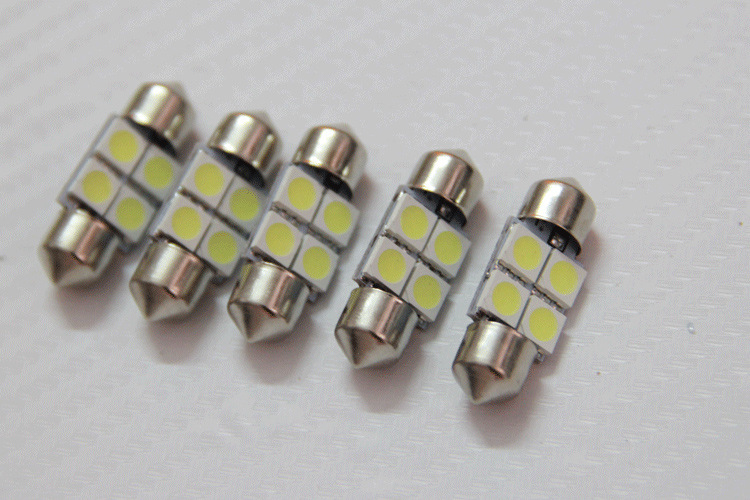 廠傢直銷雙尖-4SMD 5050 31 36 39 41MM LED車頂室內燈牌照閱讀燈工廠,批發,進口,代購