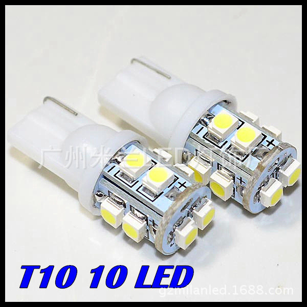 T10 BULB -3528-10SMD 汽車LED示寬燈 牌照燈工廠,批發,進口,代購