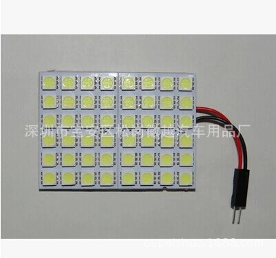 汽車led車燈 led車頂燈 閱讀燈 室內燈 房燈 48SMD 5050超亮芯片工廠,批發,進口,代購