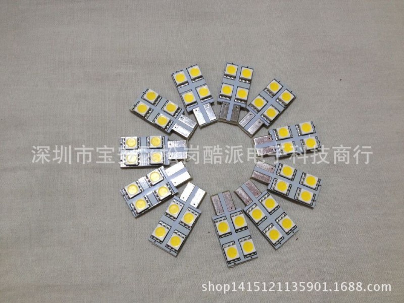 廠傢直銷LED示寬燈 T10單麵-4SMD-5050 閱讀燈 牌照燈工廠,批發,進口,代購