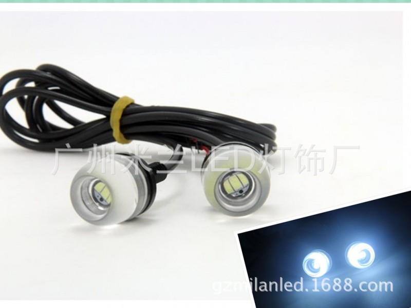 汽車led燈 新款鷹眼燈 18MM 鷹眼燈 散光 9W led牌照燈 Eagleyesg工廠,批發,進口,代購