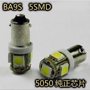 汽車LED BA9S-5SMD-5050 LED閱讀燈 示寬燈 車頂燈 牌照燈工廠,批發,進口,代購