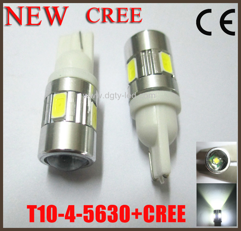 新款LED車頂燈，示寬燈T10-4-5630 +5W CREE，高亮度，廠傢熱銷工廠,批發,進口,代購