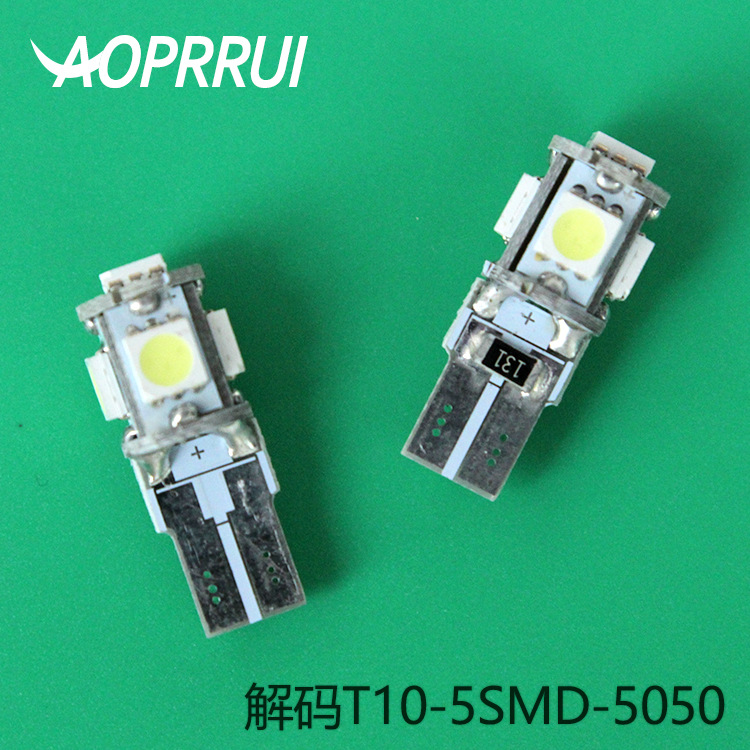 廠傢直銷 解碼T10-5SMD-5050 LED示寬燈 機表燈 門燈 牌照燈工廠,批發,進口,代購