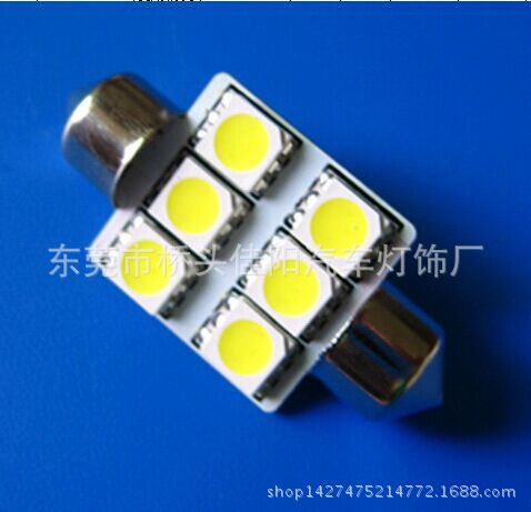 促銷LED雙尖裝飾燈6SMD-5050 閱讀燈 牌照燈 後尾箱燈工廠,批發,進口,代購