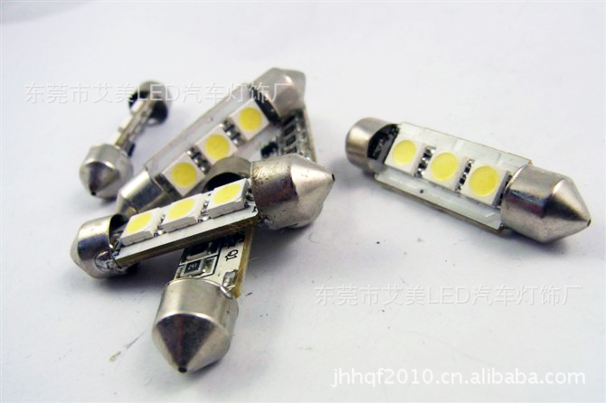 艾美車燈供應雙尖2SMD 3SMD5050車頂燈牌照燈31mm 36mm 39mm工廠,批發,進口,代購