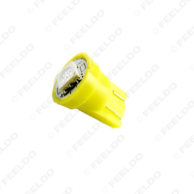 汽車LED燈 T10 168 194 5050-1SMD LED燈 黃色  #1510工廠,批發,進口,代購