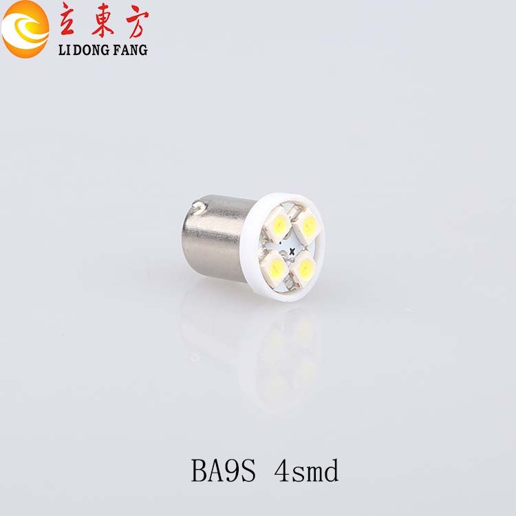 廠傢批發高亮汽車室內LED燈泡 BA9S 3528 4SMD LED機表燈工廠,批發,進口,代購