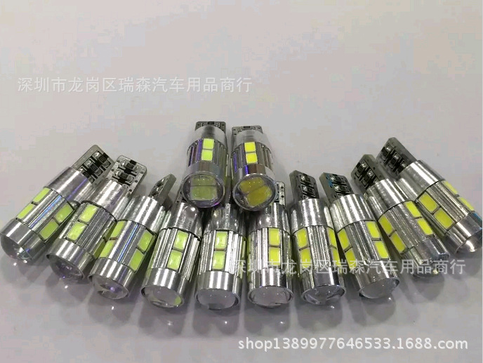 汽車耐高溫T10 5630 5730高亮版 LED示寬燈牌照閱讀燈 解碼恒流10工廠,批發,進口,代購